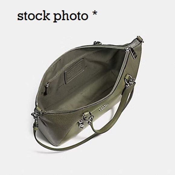 PRAIRIE SATCHEL (COACH F56818) Sage Green/DARK GUNMETAL EUC - Picture 14 of 16